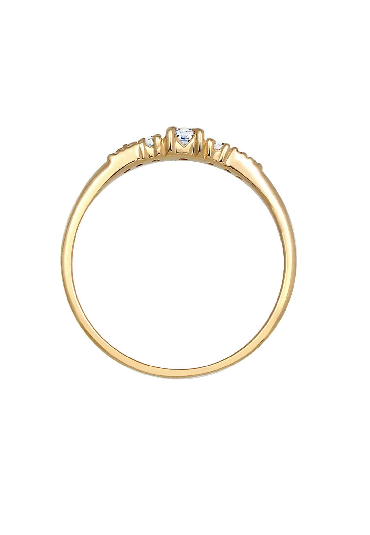 Elli DIAMONDS Verlobungsring Diamanten (0.14 ct) 585 Gold