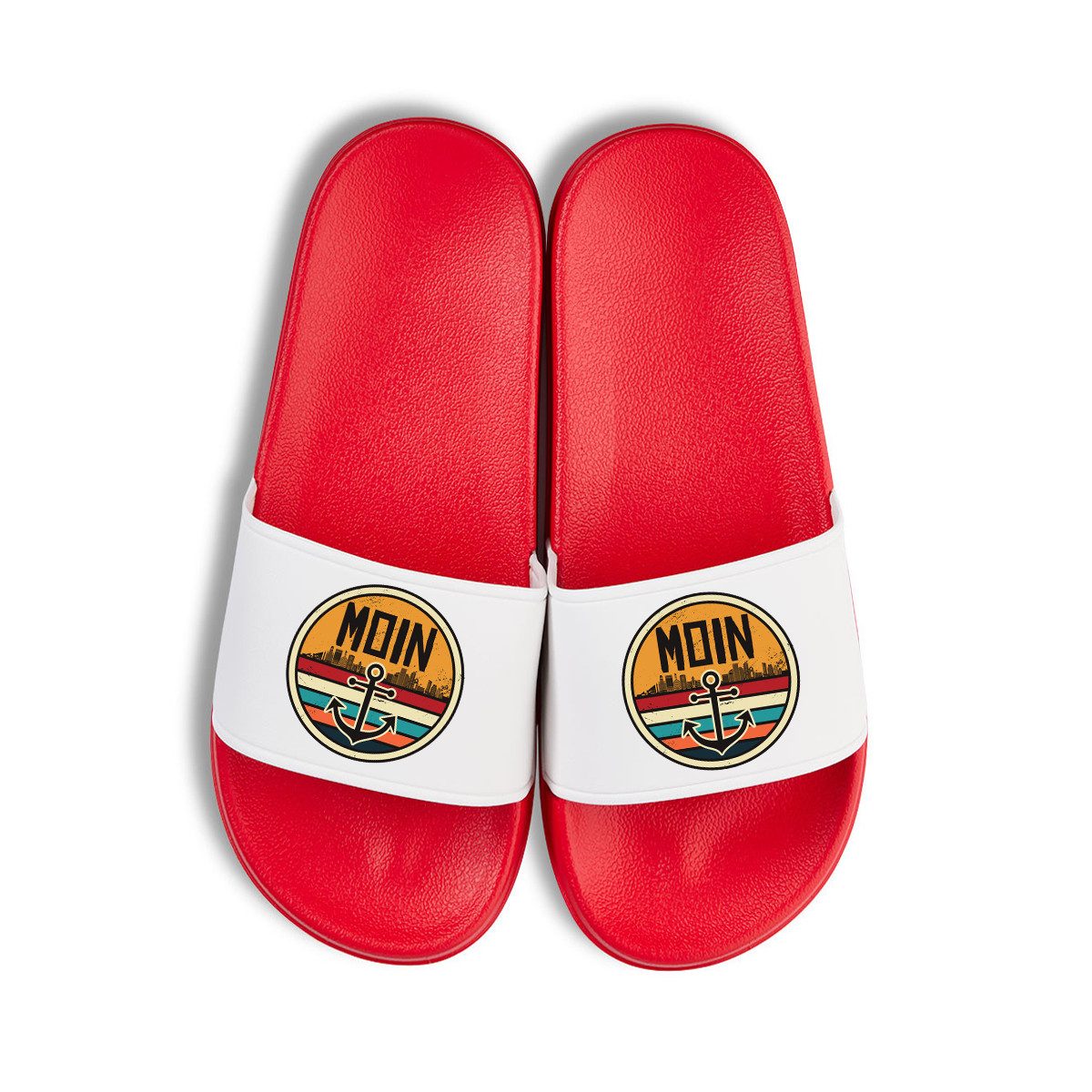 Moin Unisex Badelatschen Flip Flops Herren Damen Badeschuh