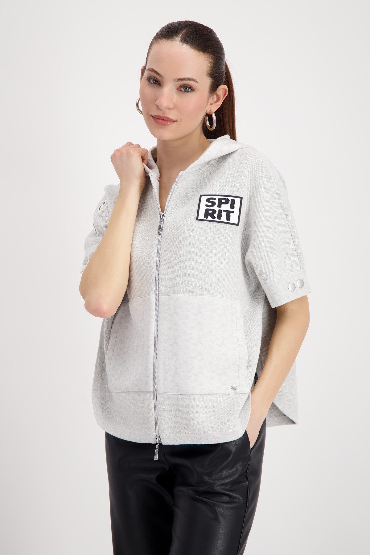 Monari Strickcape Jacke Strickcape Loose fit mit Rundhalsausschnitt günstig online kaufen