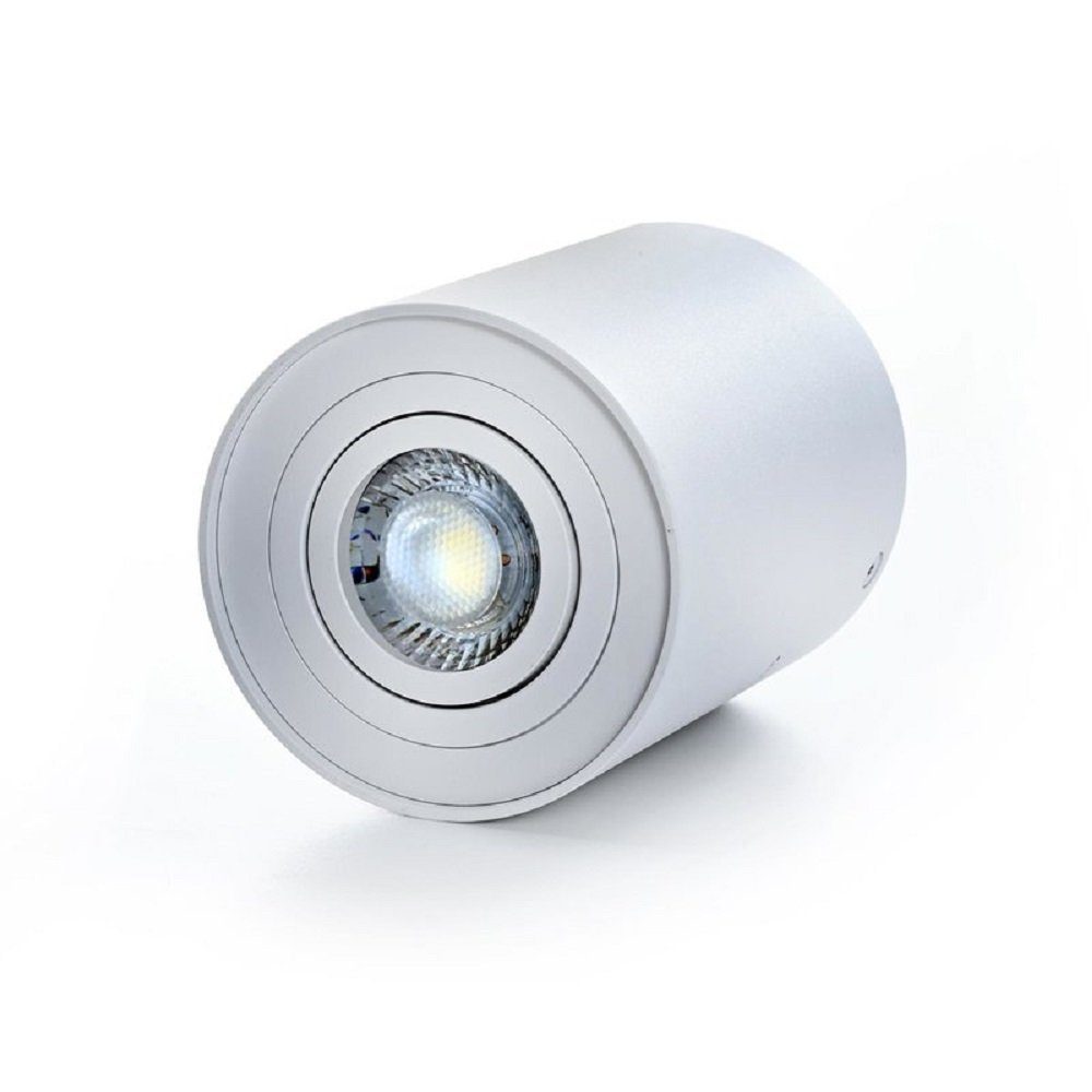 LED Rund Deckenleuchte Braytron GAMA-SR wechselbar Aufputz Ø96mm Weiß, Deckenleuchte 45° Schwenkbar LED