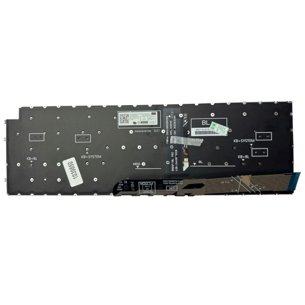 Trade-Shop Ersatz passend für Dell Latitude 3520 Vostro 5510 5515 7510 Serie Tastatur (mit Hintergrundbeleuchtung / Tastenbelegung: Deutsch (QWERTZ)