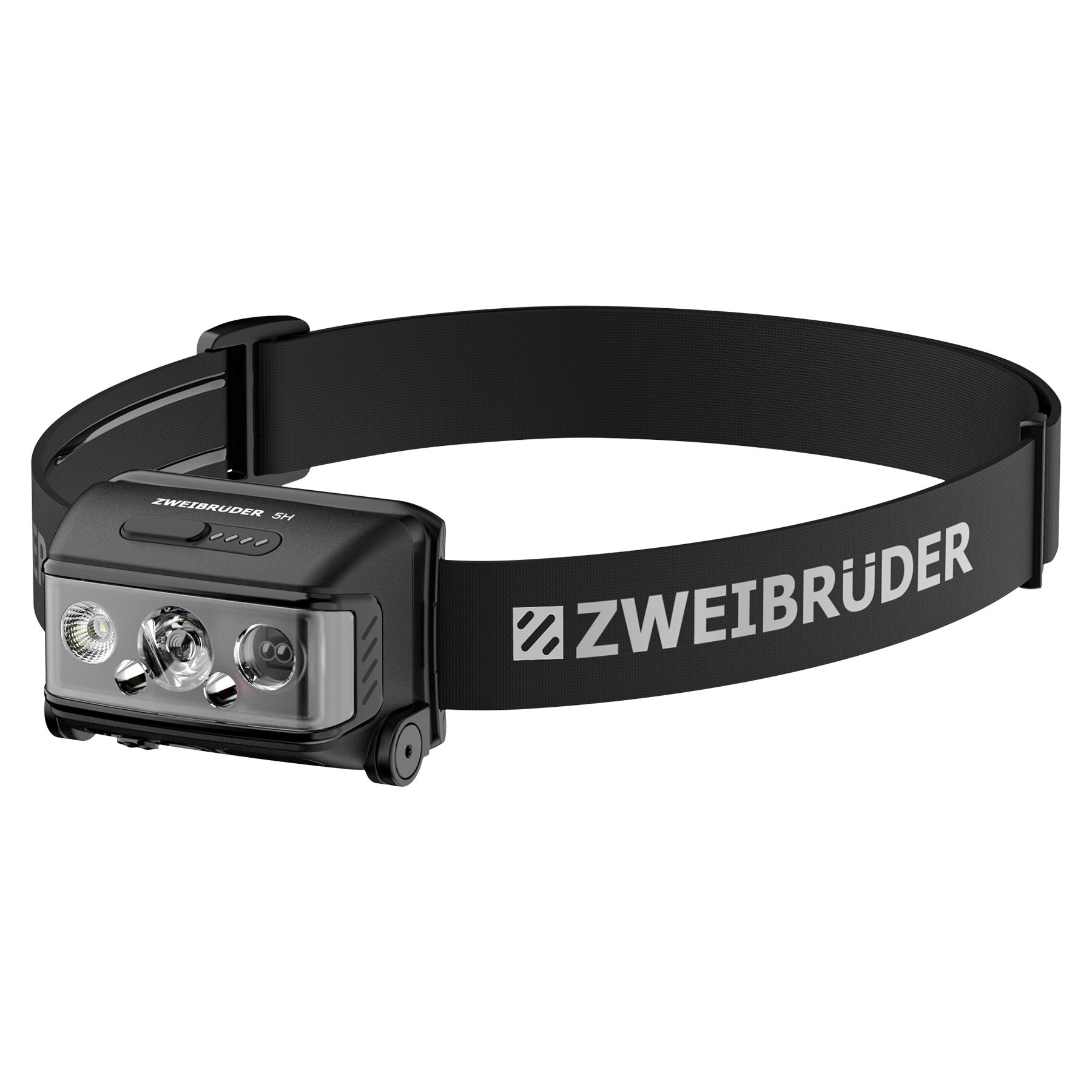 Zweibrüder LED Stirnlampe ZB5H, Focus-Function aufladbar / USB-C Aluminium Housing Rotlicht