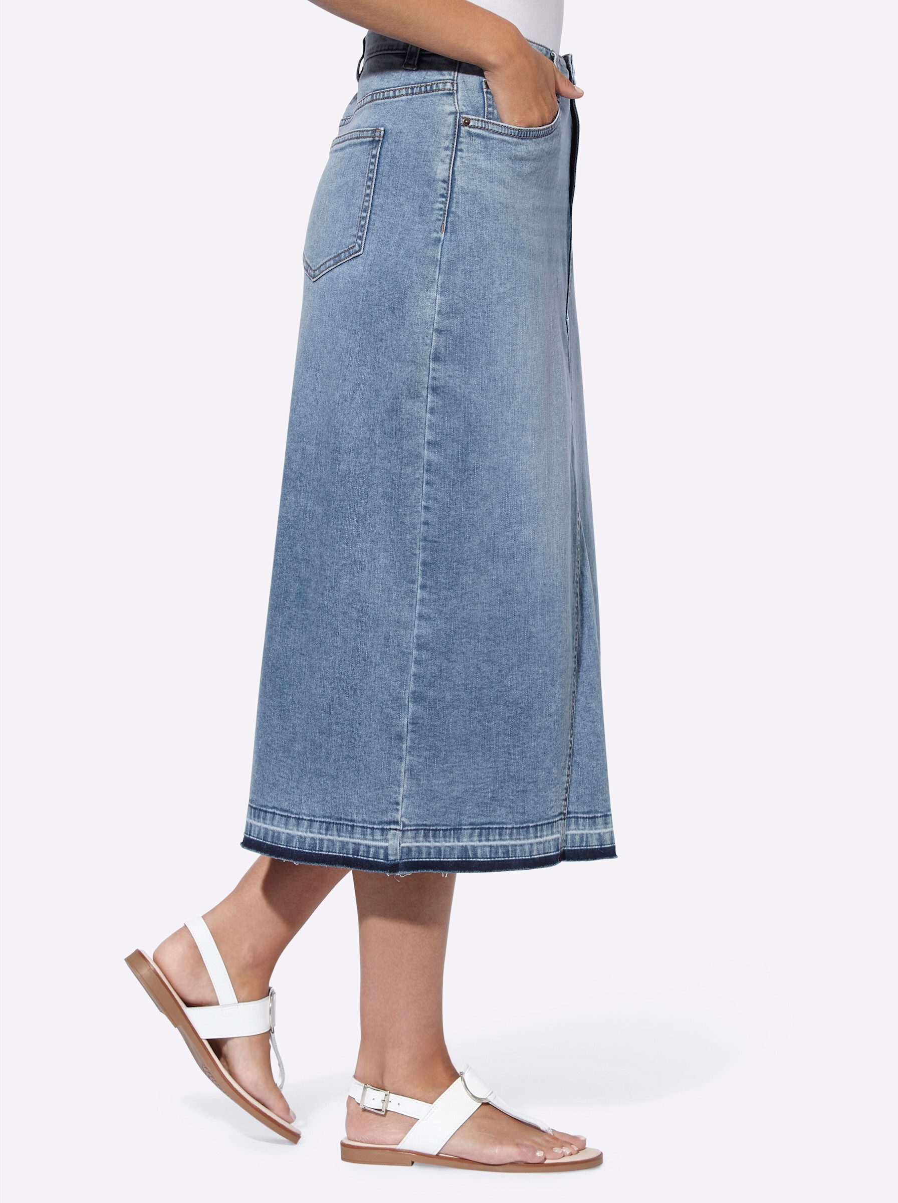 heine A-Linien-Rock Jeansrock günstig online kaufen