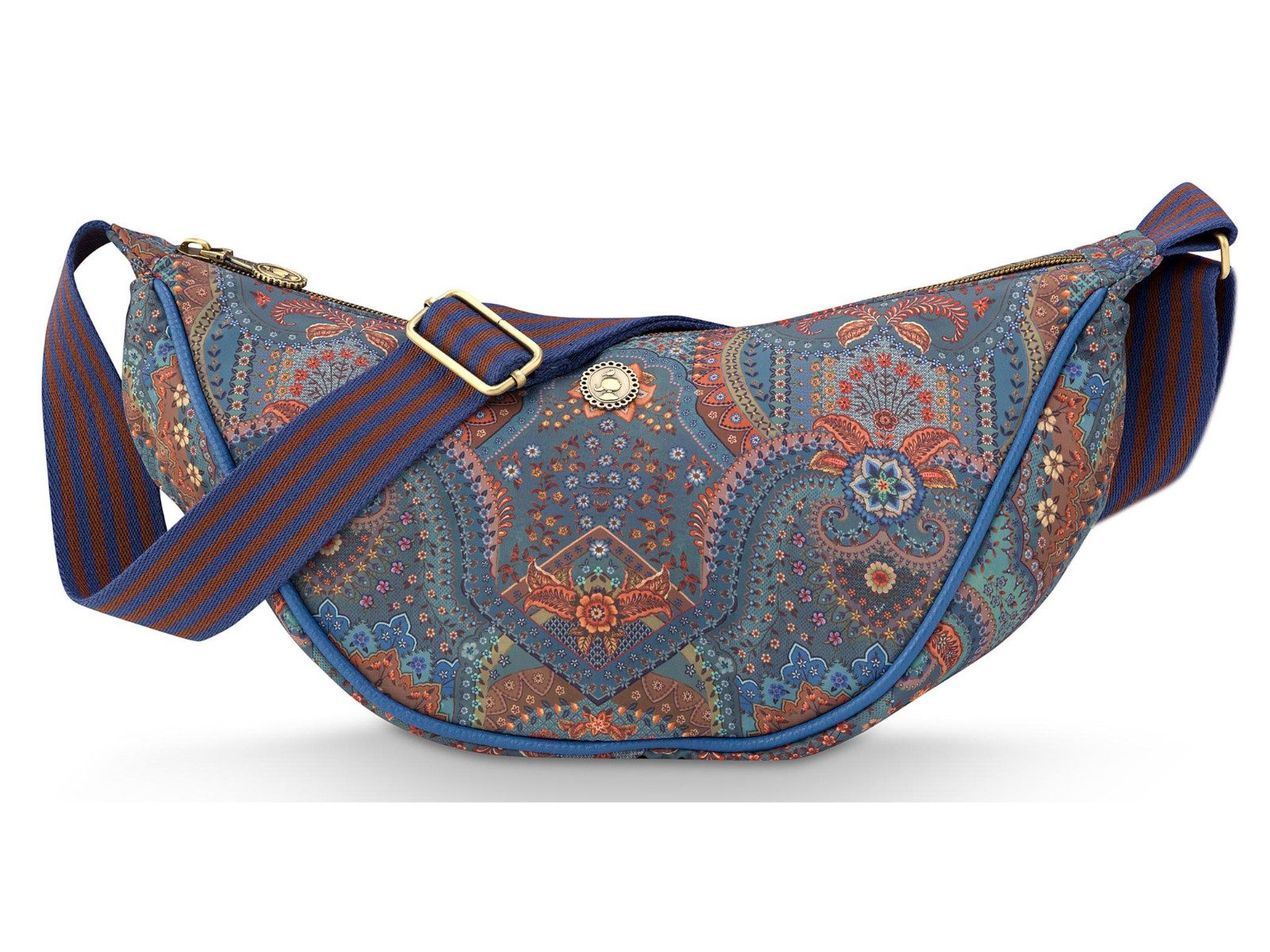 PiP Studio Umhängetasche Freya Jabali Blue Halbmond Umhängetasche 34x10x16cm