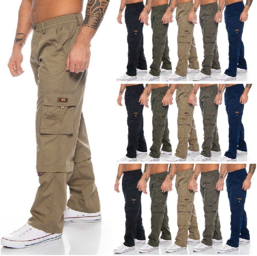 Cargo Cargohose Unifarbe Herren Cargo Hose Pants BENK Camel Arbeitshose Cargohose Dehnbund