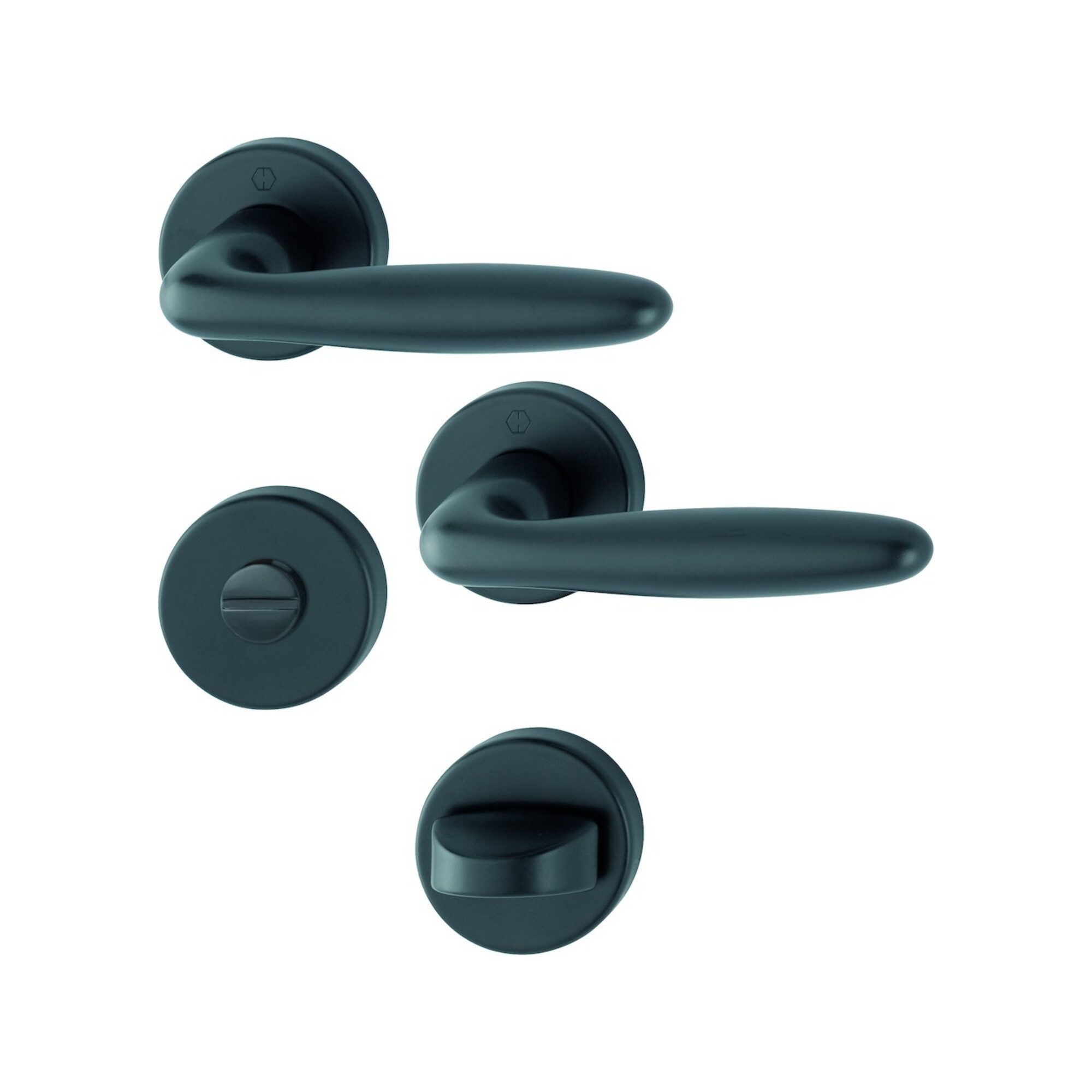 HOPPE Drückergarnitur HOPPE Rosetten-Garnitur 1510/42KB/42KBS, F9714M,WC,37-47