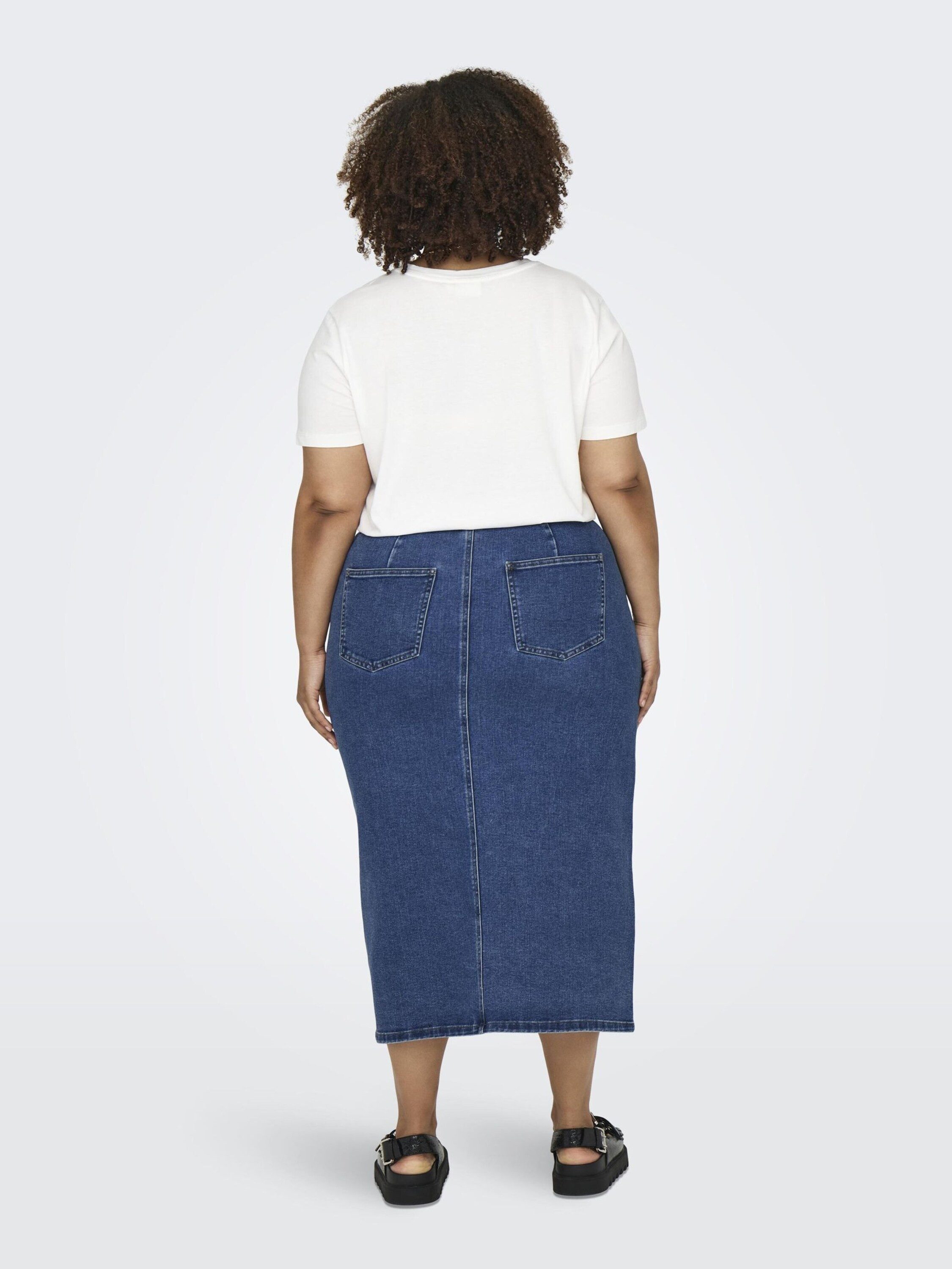 ONLY CARMAKOMA Jeansrock (1-tlg) Patches