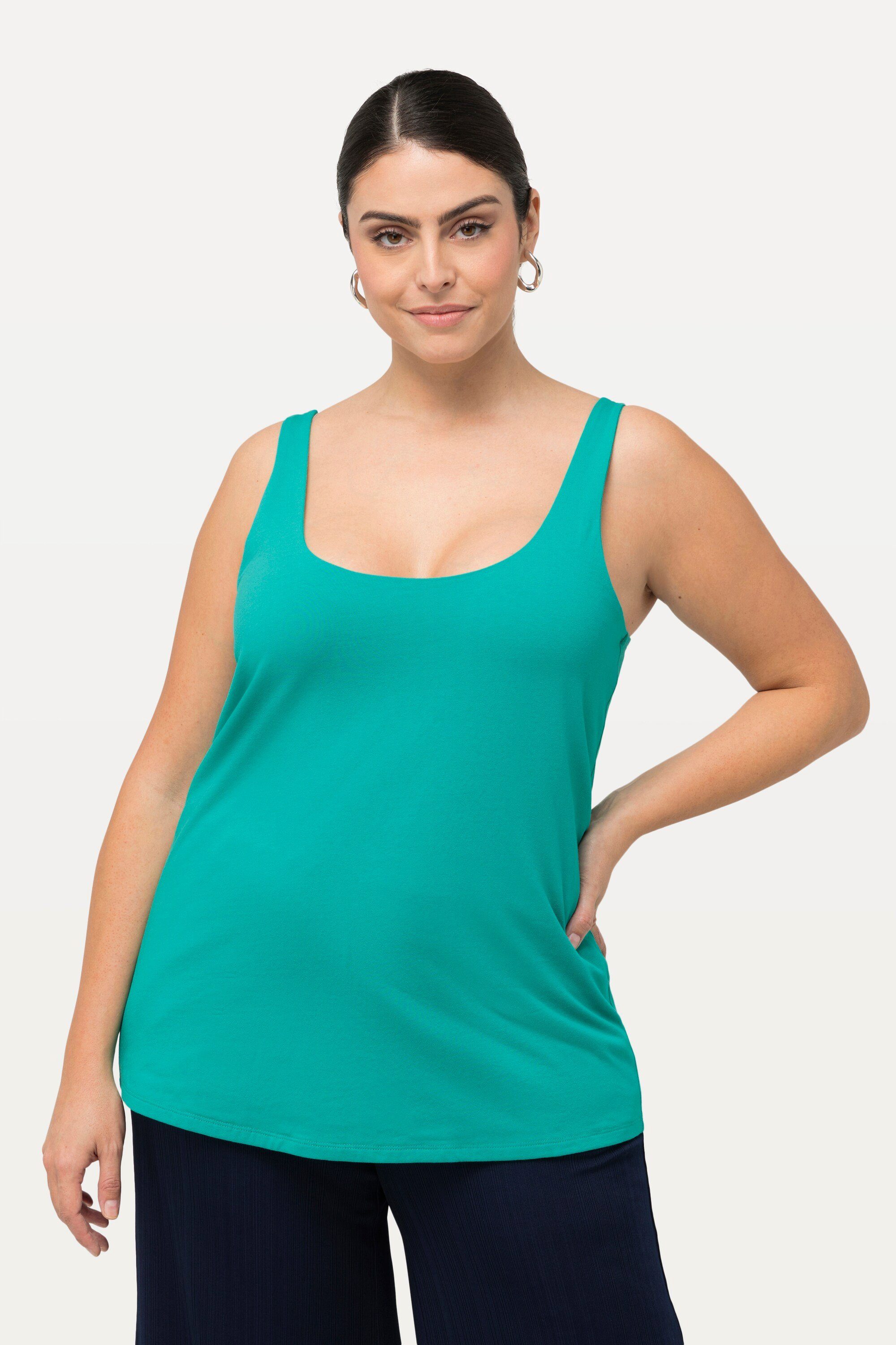 Ulla Popken Longtop Top vorne doppellagig günstig online kaufen