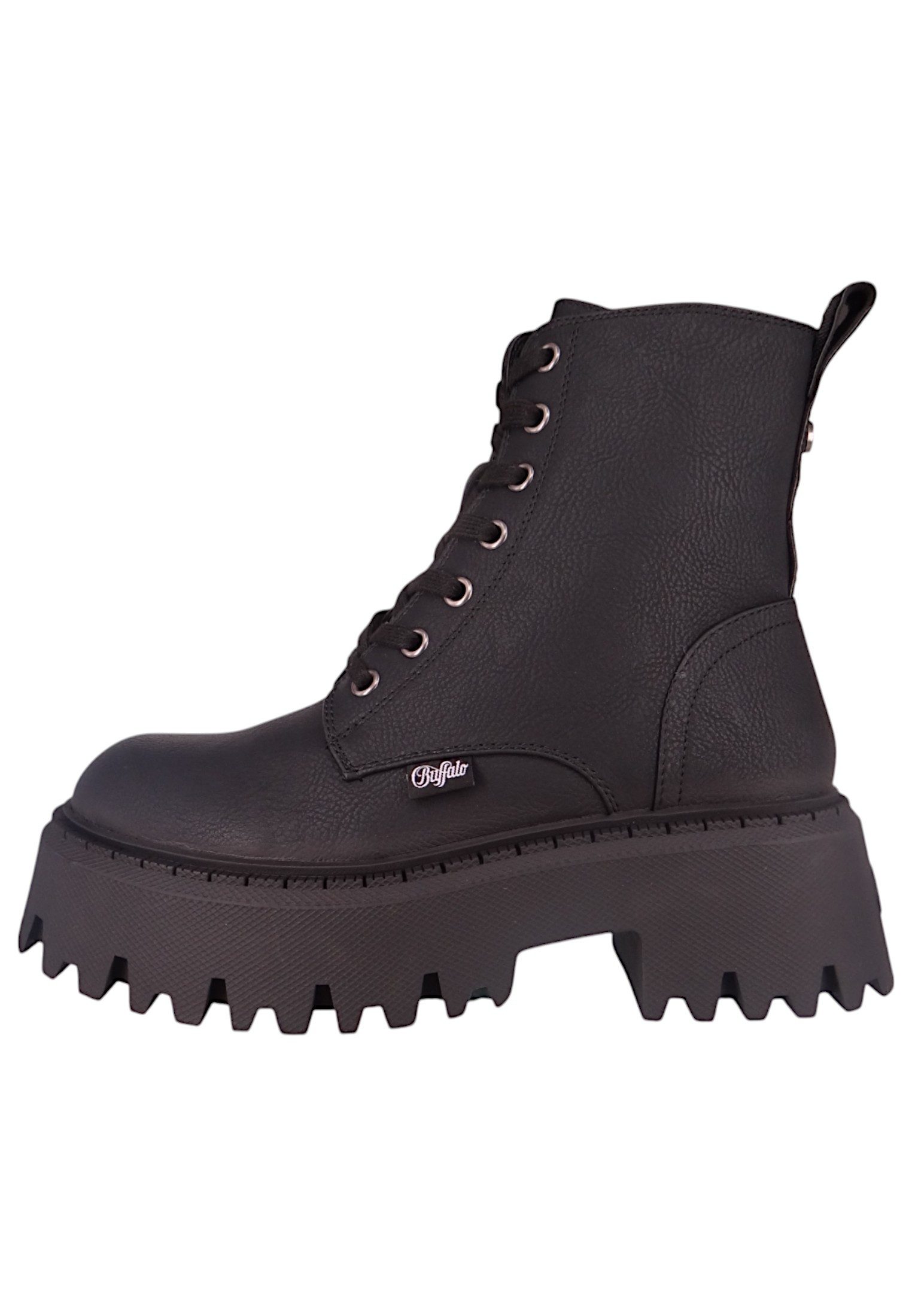 Buffalo 1622542 Aspen Lace Up Warm Black Stiefelette