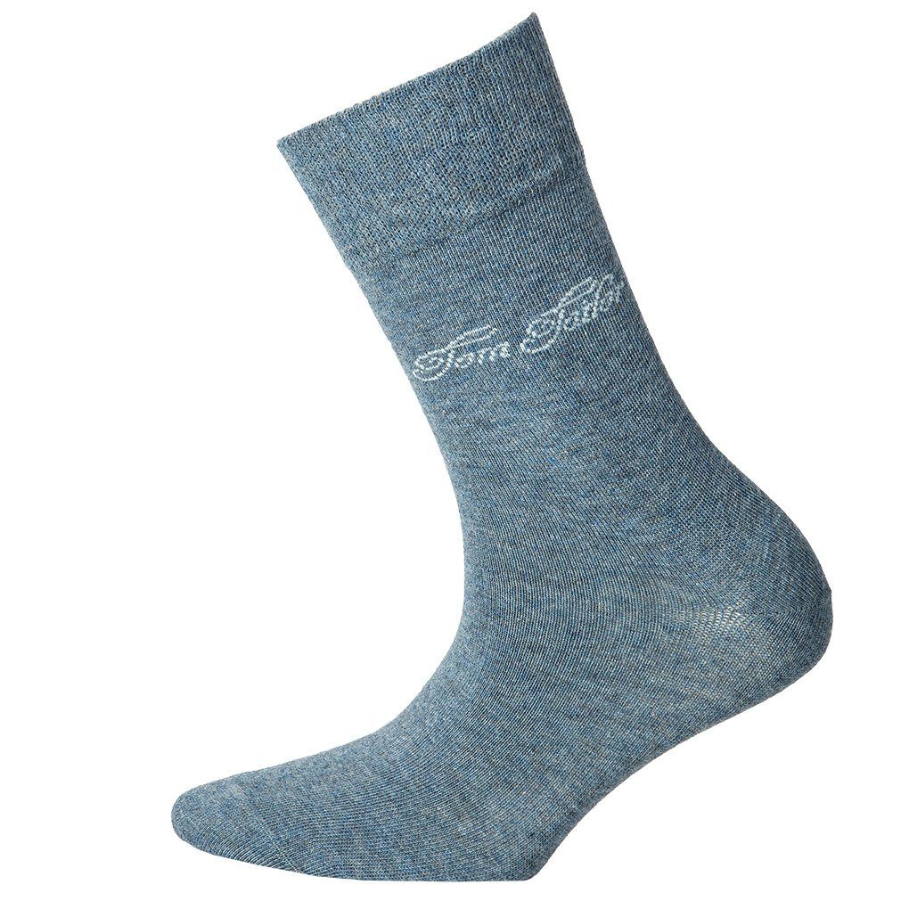 3er Socken - Hellblau Damen Basic, Kurzsocken Pack einfarbig TAILOR TOM