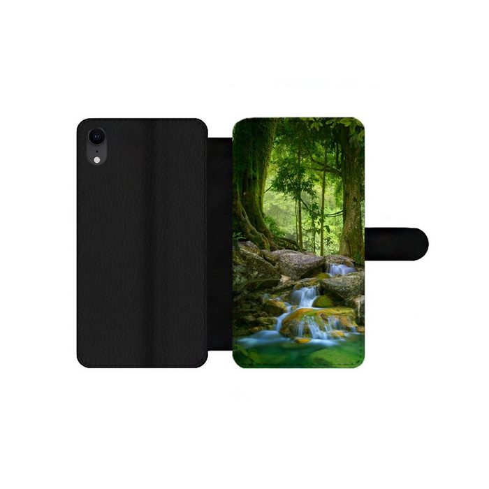 MuchoWow Handyhülle Dschungel - Steine - Wasser - Natur - Pflanzen Handyhülle Telefonhülle Apple iPhone XR