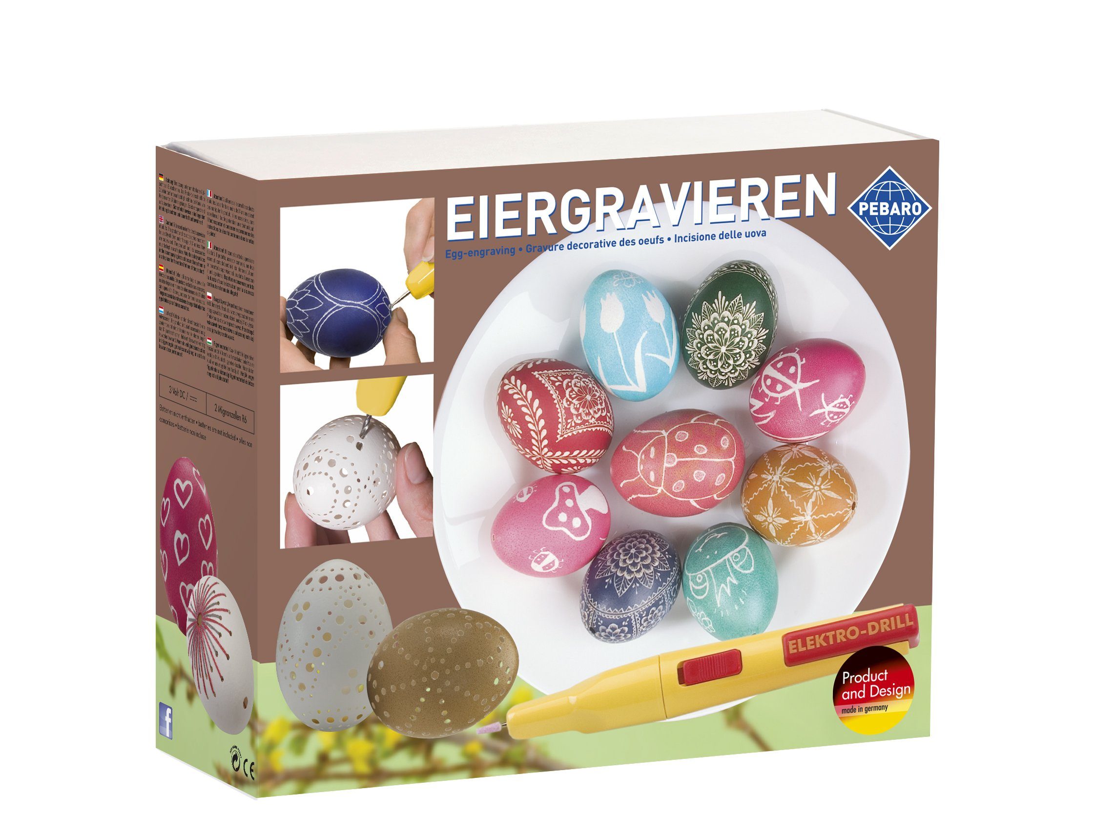 Pebaro Kreativset Bastelset Eiergravieren, 0354