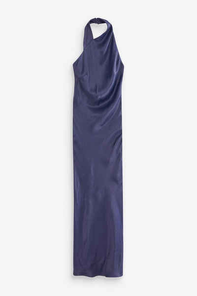 Next Midikleid Satin-Midikleid mit Neckholder (1-tlg)