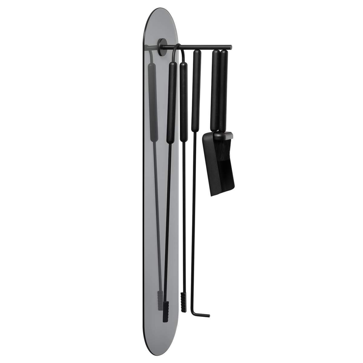blomus Kamingarnitur Ashi, (Kaminbesteck-Set), Инструменты для каминов wandhängend, Kaminset mit Magnethalterung