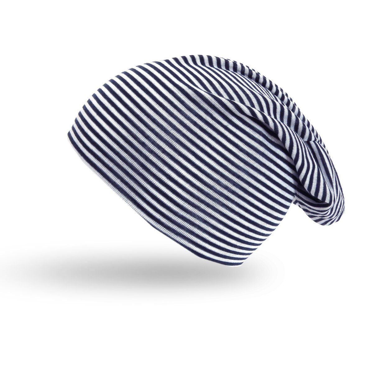 Mütze Beanie "Streifen marine Beanie Kind Jersey Maritim Sonia Originelli UNI"