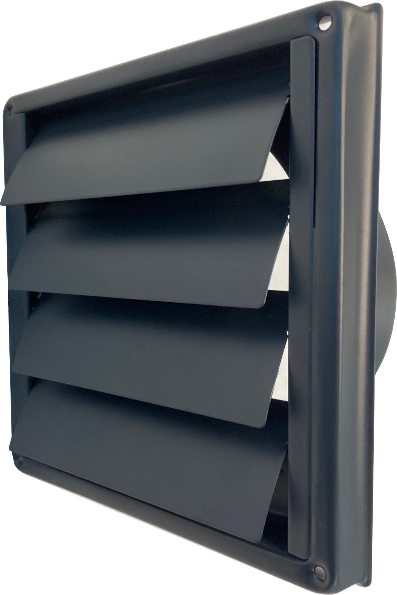 Häusler Onlinehandel GmbH Lüftungsgitter Edelstahl Abluftgitter LG-5010 BL DIN 100 Schwarz Lüftungsgitter, rostfreies Material
