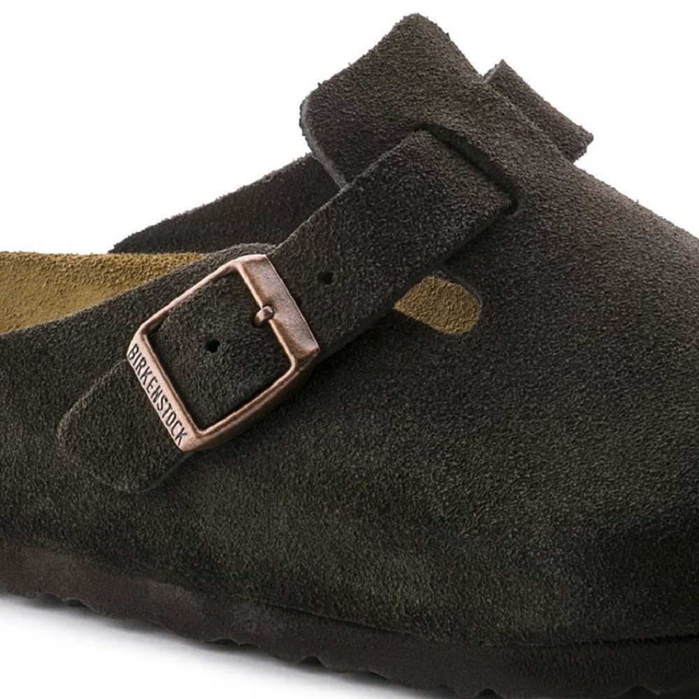 Birkenstock Boston BS Unisex Sandalen Pantolette Leder Schmale Weite 0660463 Clog Komfort