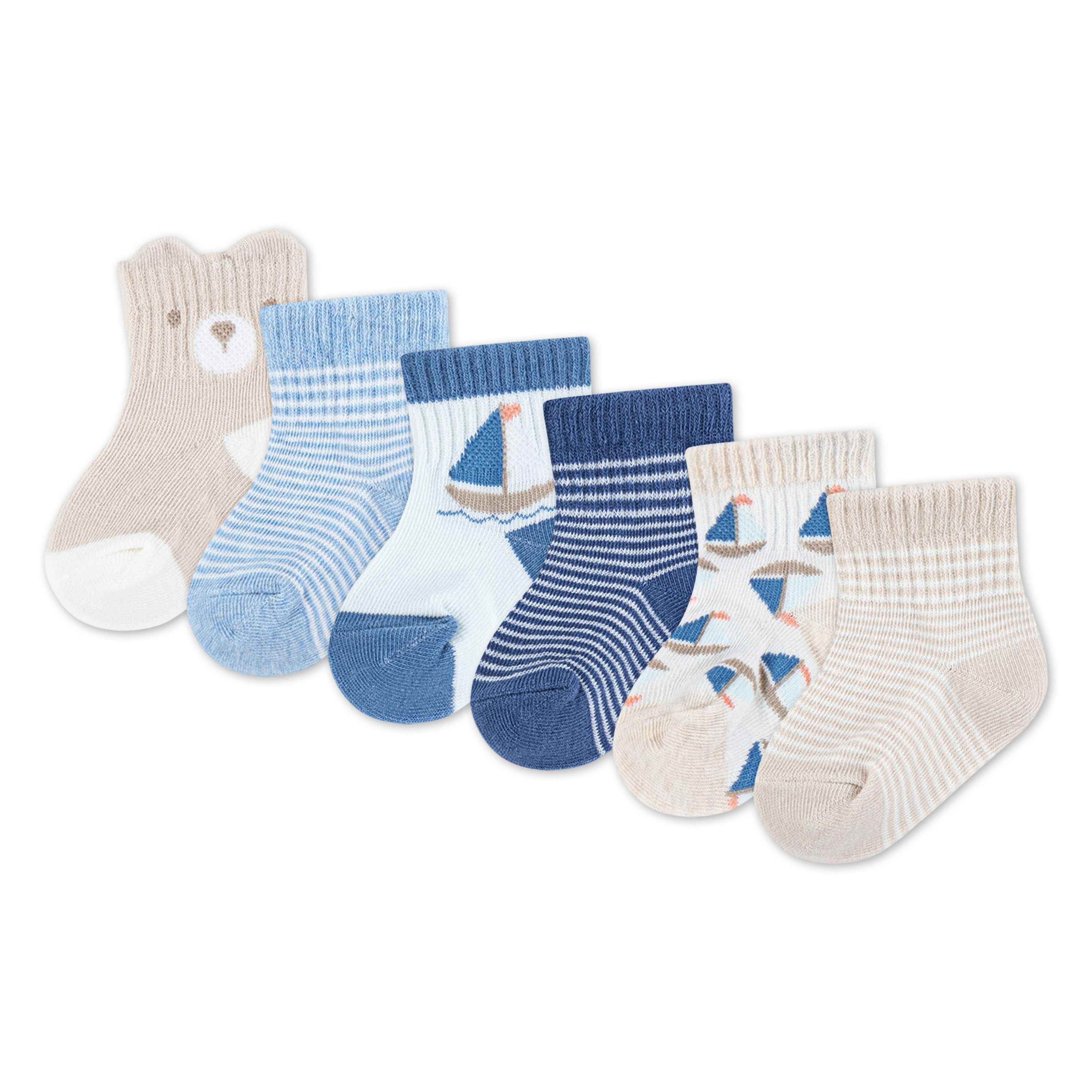 HUGGIES babywear Socken HGHB 6PK SOCK (Packung, 6-Paar) mit Motiven