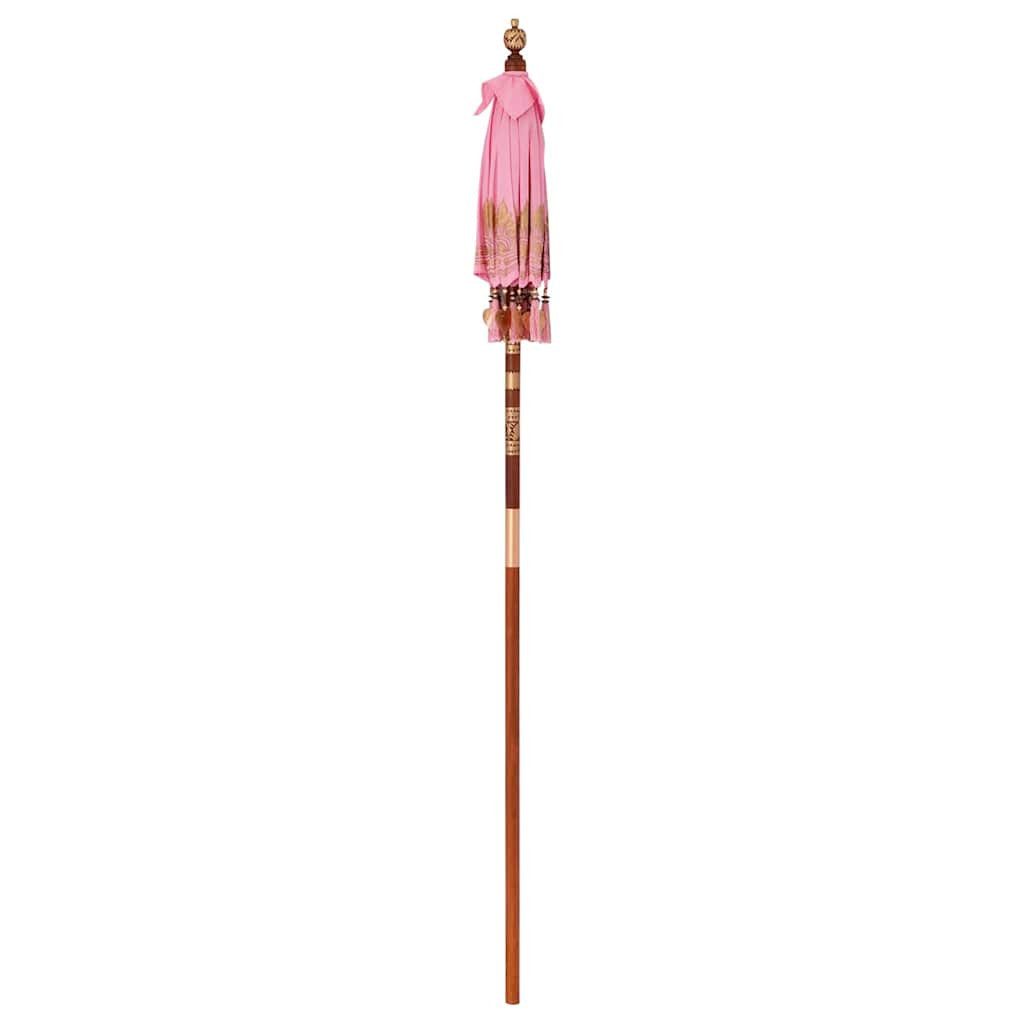 vidaXL Sonnenschirm Balinesischer Sonnenschirm Sonstiges Rosa günstig online kaufen