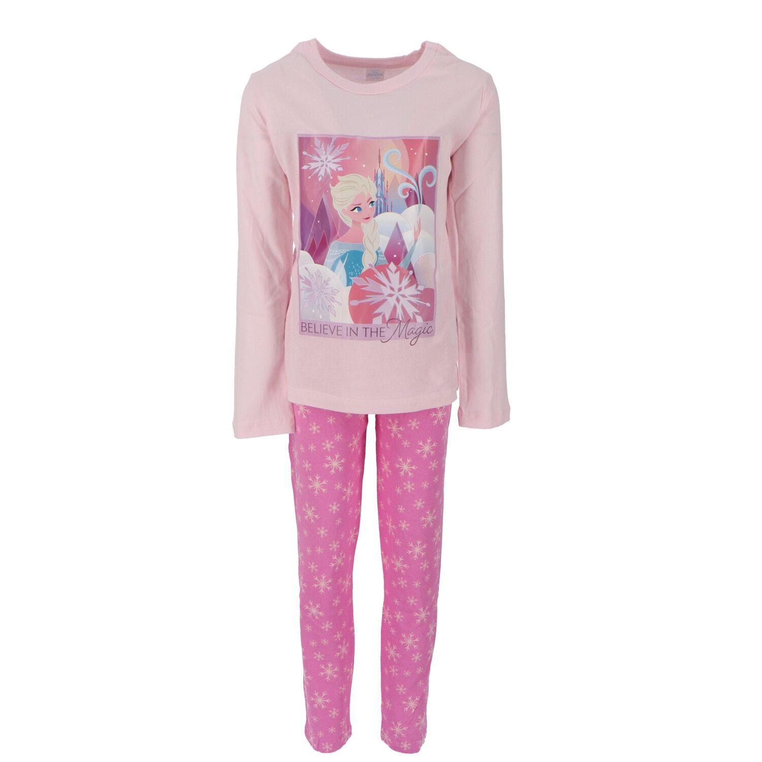 Disney Frozen Pyjama Schlafanzug Set aus Baumwolle Pyjama Nachtanzug Homewear für Kinder