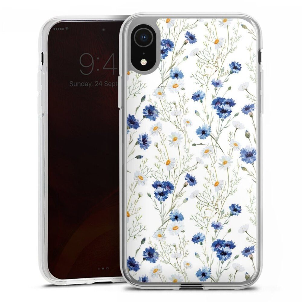 DeinDesign Handyhülle Muster Blume Blumen Flower Pattern 6, Apple iPhone Xr Silikon Hülle Bumper Case Handy Schutzhülle