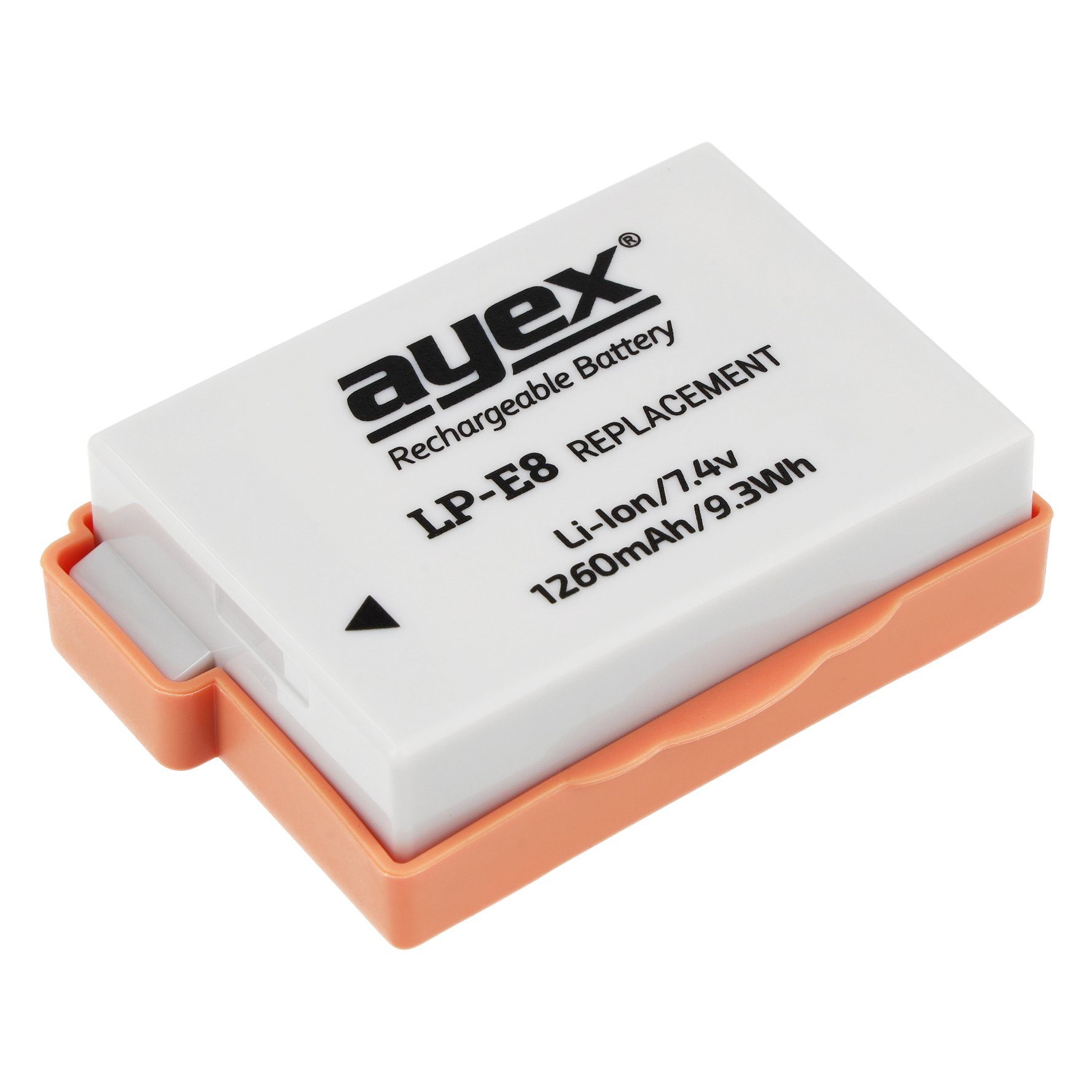 ayex LP-E8 Li-Ion-Akku für z.B. langlebig für Kamera-Akku EOS Canon Leistungsstark
