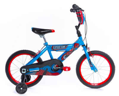 T&Y Trade Kinderfahrrad 16 Zoll Kinder Fahrrad Rad Bike Disney Spiderman Marvel Huffy 71169w, 1 Gang, Stützräder