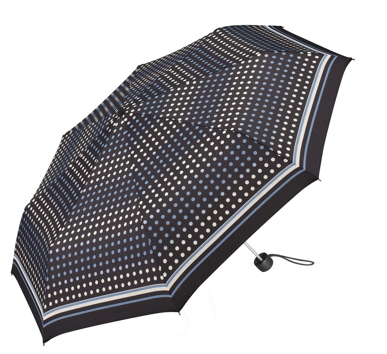HAPPY RAIN Taschenregenschirm Essentials Mini Alu light classic Regenschirm Manuell, leicht