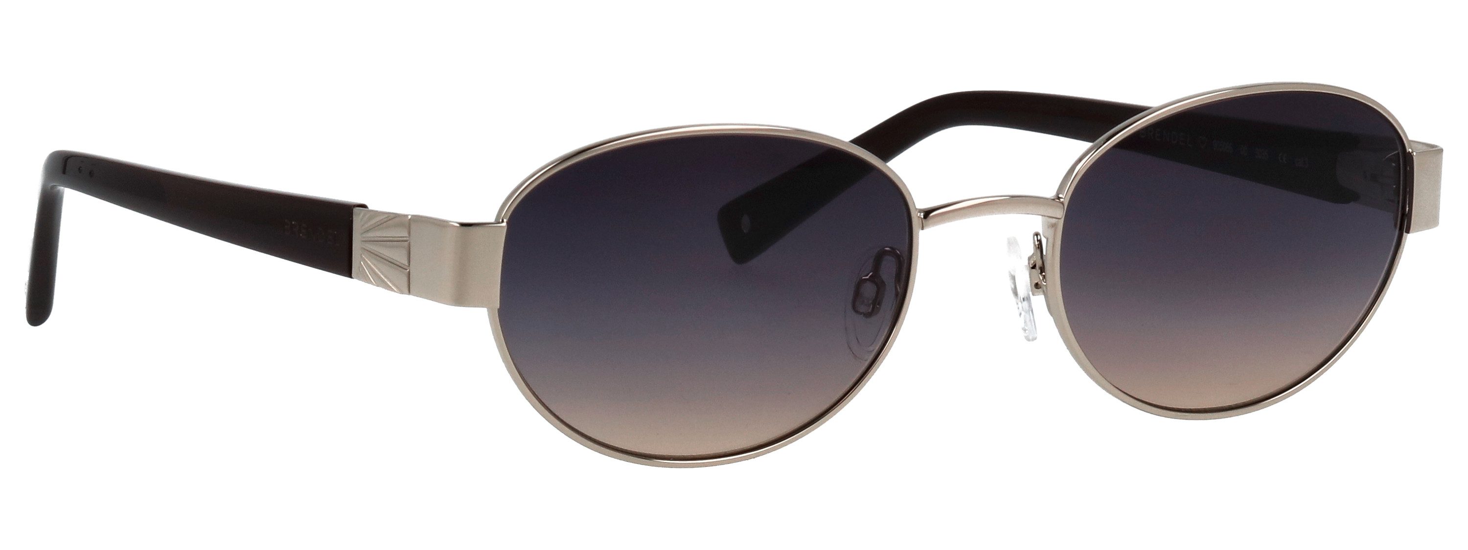 BRENDEL eyewear Sonnenbrille Modell 905066 Form Oval, Logoschriftzug auf Bügel, Metallfassung