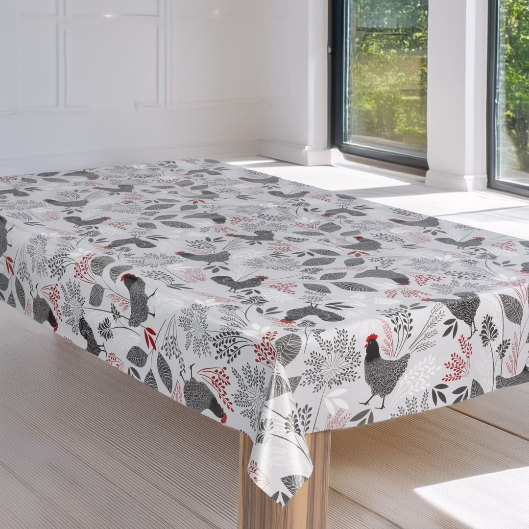 laro Tischdecke Wachstuch-Tischdecke Gartentischdecke Bauernhof Schwarz günstig online kaufen