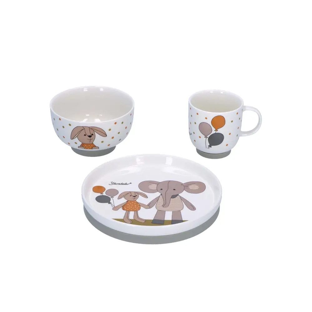 Sterntaler® Kuscheltier Sterntaler Porzellan-Geschirr-Set Eddy+Happy