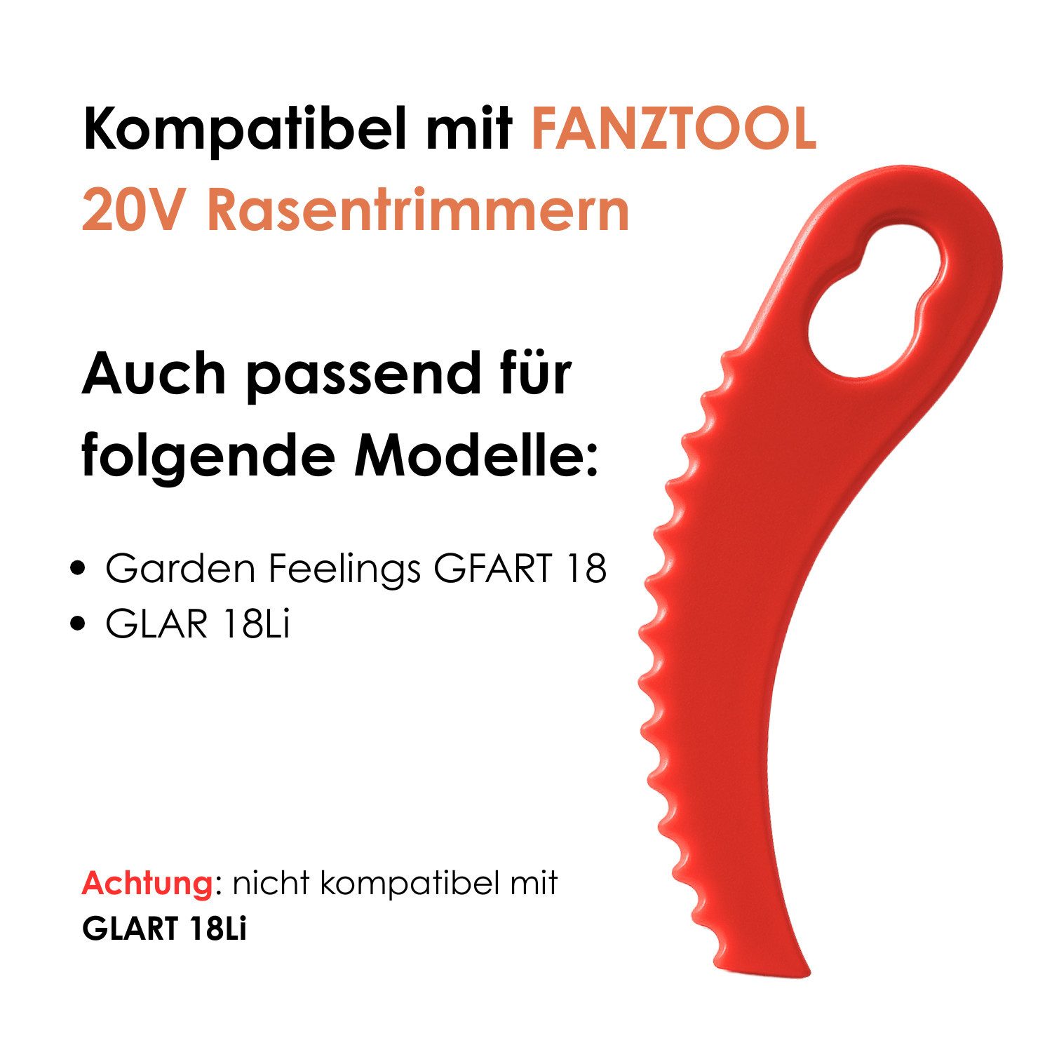 Fanztool Rasenmähermesser Rasentrimmer-Zubehör Rasentrimmermesser für Rasentrimmer 20Stk.