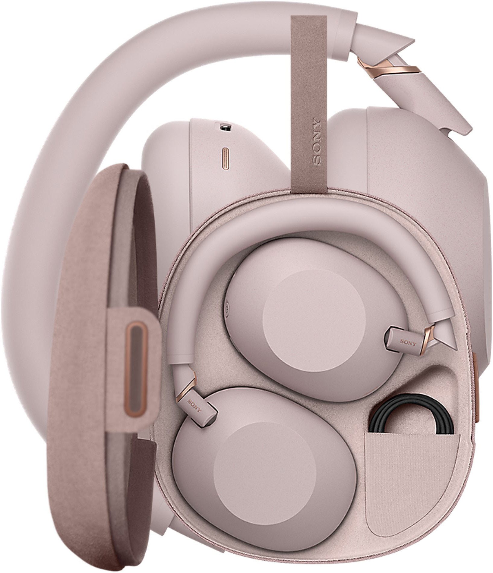 Sony WH-1000XM6 Over-Ear-Kopfhörer (Adaptive Noise-Cancelling, Freisprechfunktion, Hi-Res, Multi-Point-Verbindung, Noise-Cancelling, Transparenzmodus, Wireless-Audio-Streaming, integrierte Steuerung für Anrufe und Musik, A2DP Bluetooth, AVRCP Bluetooth, Bluetooth, HFP, HSP, Kabellose Over Ear Kopfhörer mit Sony’s bestem Noise Cancelling)