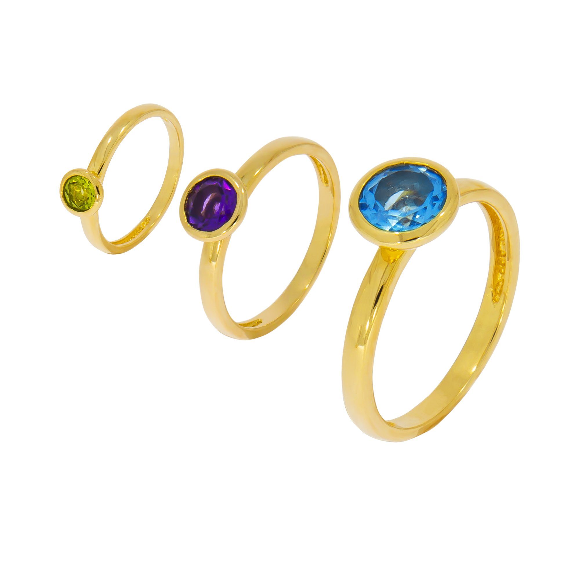 Zeeme Fingerring Silber 925 vergoldet mit günstig online kaufen