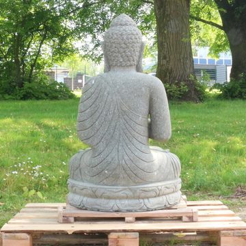 Oriental Galerie Dekofigur Buddha Figur sitzend Steinfigur Massiv Greetings 100 cm (1 St)