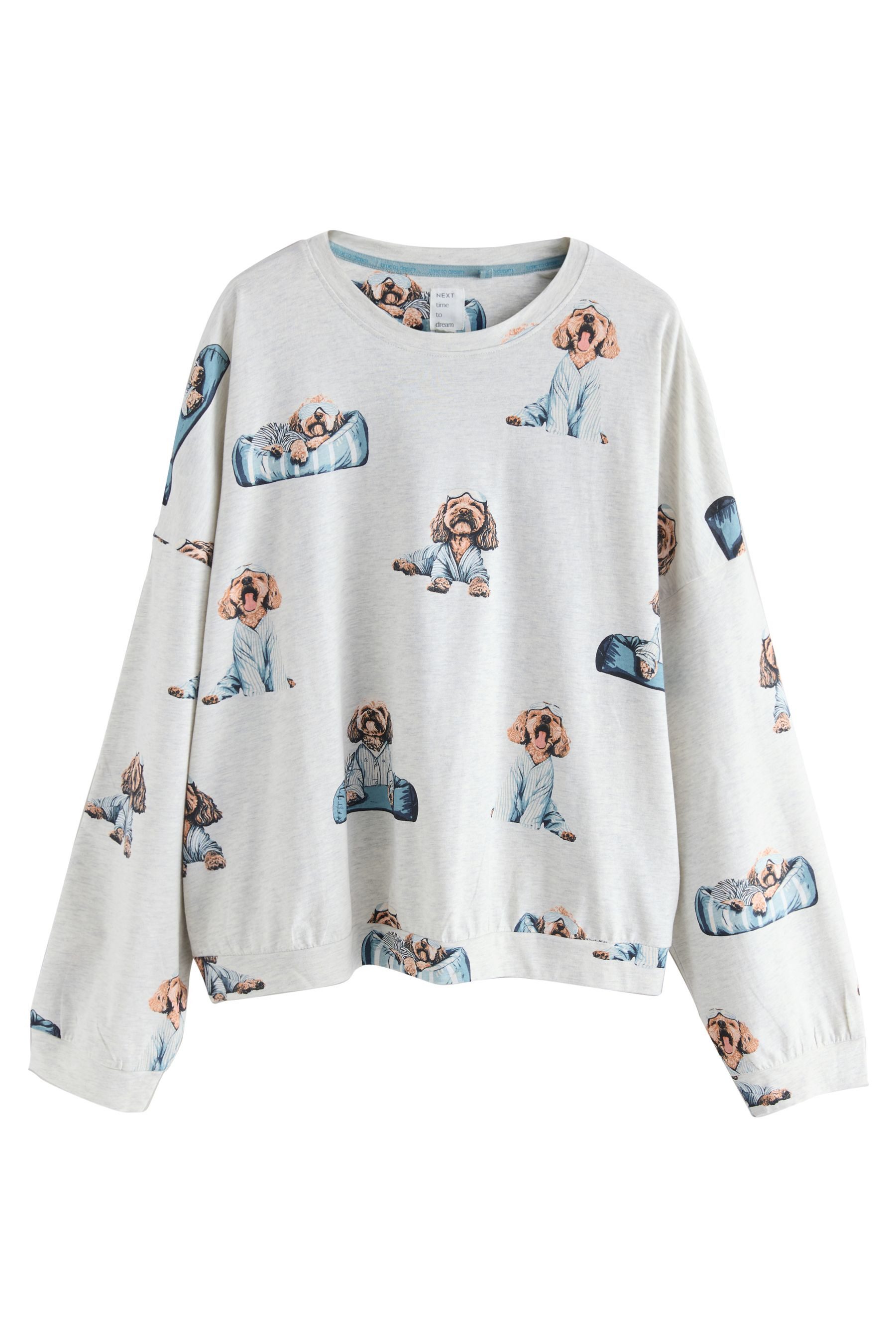 Next Pyjama Langärmeliger Pyjama aus Baumwolle günstig online kaufen