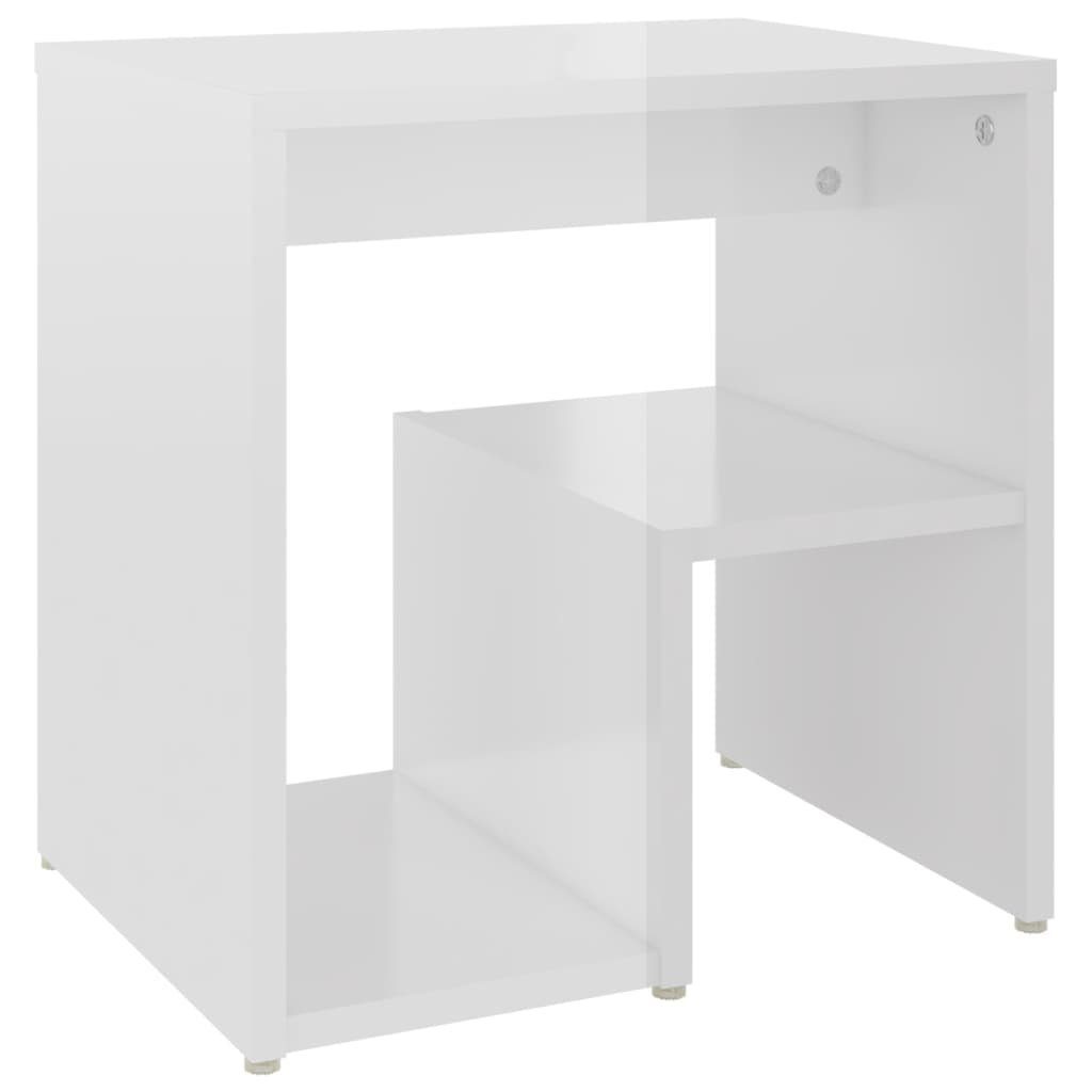 40x30x40 Nachttisch Nachttisch Hochglanz-Weiß Hochglanz-Weiß Holzwerkstoff cm vidaXL | Hochglanz-Weiß (1-St)