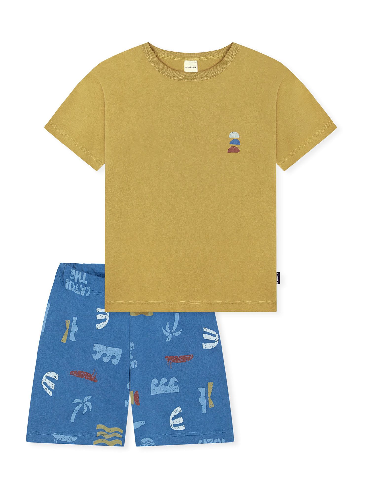 Schiesser Pyjama Nightwear (2 tlg) Schlafanzug, Pyjama Set, Nachtwäsche