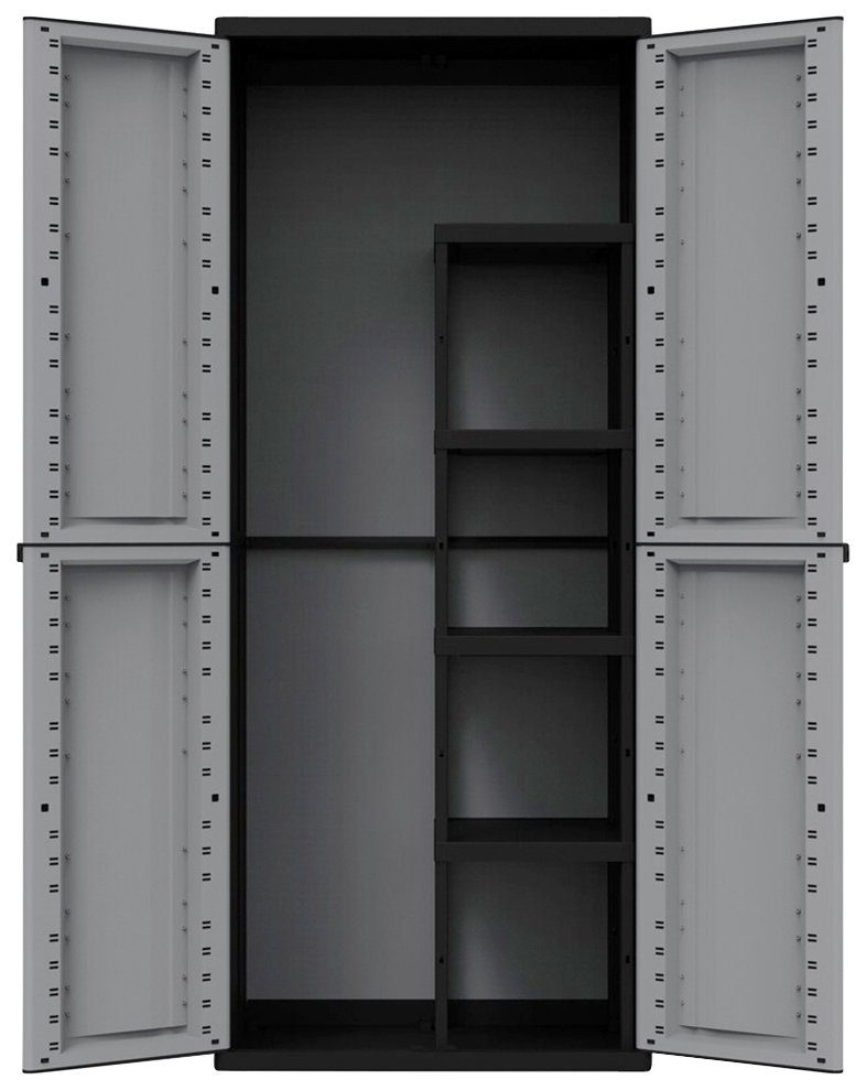 Kreher Mehrzweckschrank cm, Kunststoff J-twist Einlegeböden, 4 B/T/H: Spindfach, 68x37,5x163,5