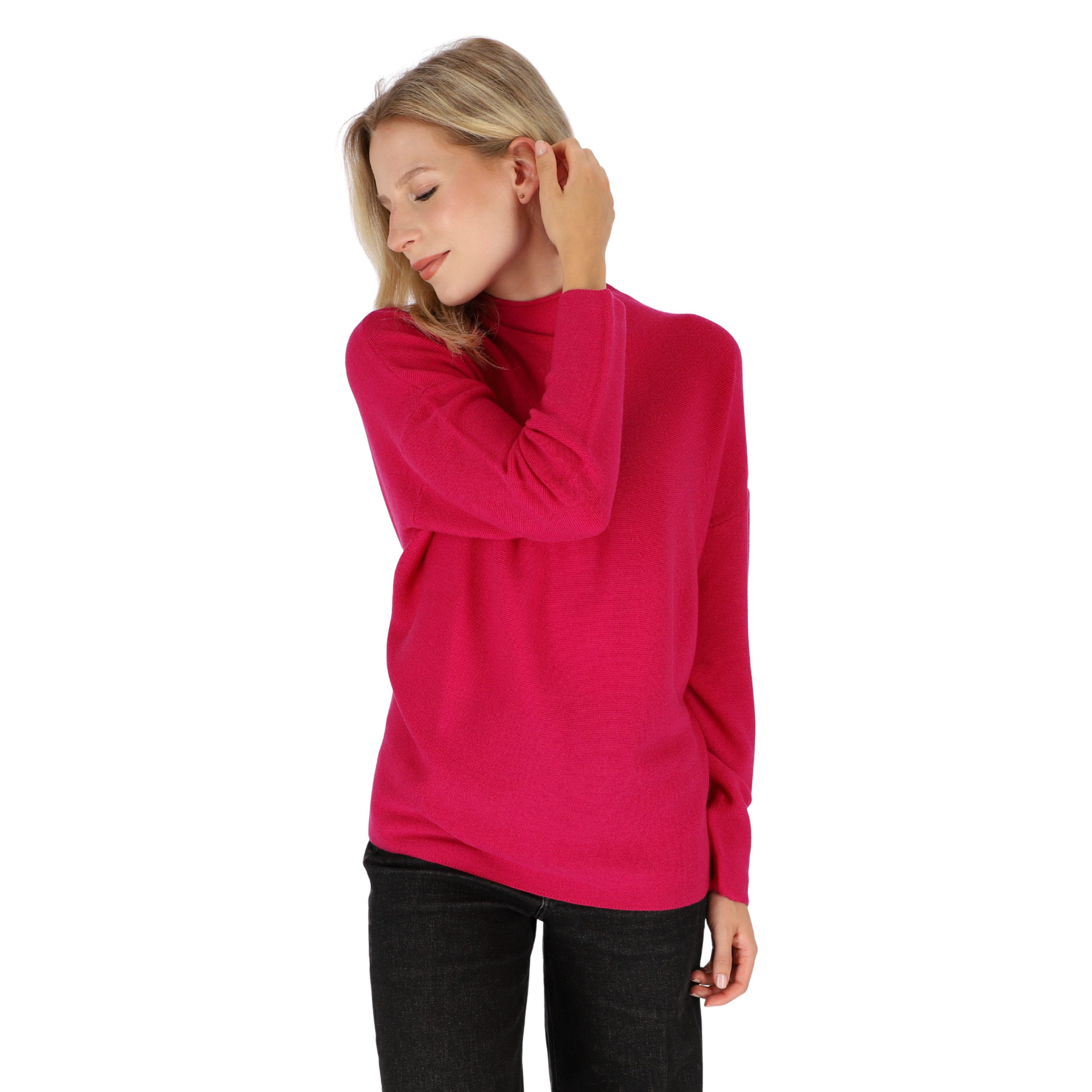 halsüberkopf Accessoires Strickpullover Strickpullover mit Stehkragen günstig online kaufen