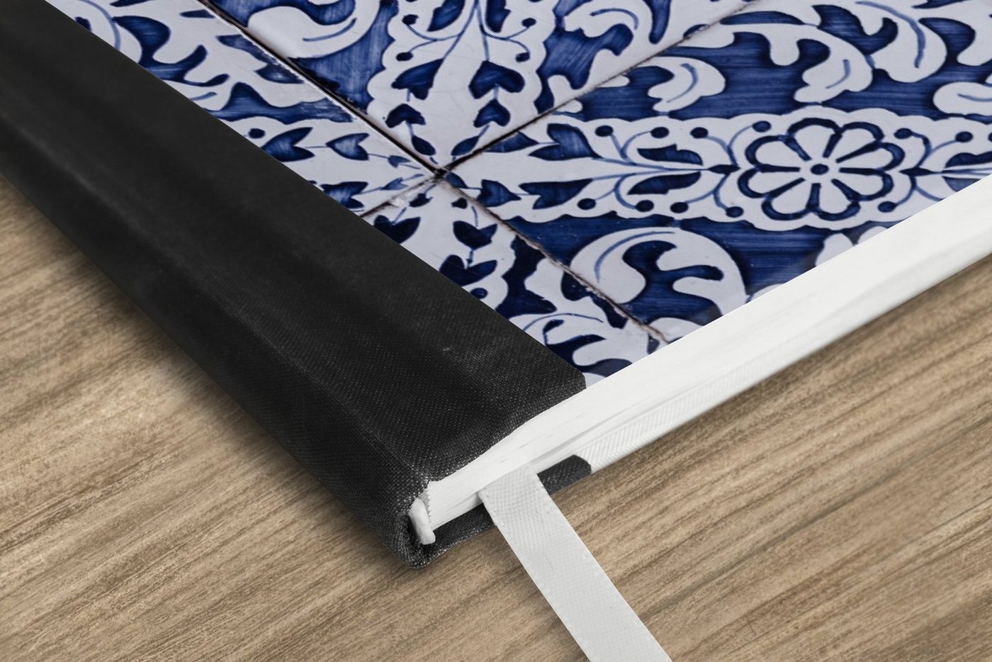 Thumbnail - MuchoWow Notizbuch Delfter Blau - Schottischer Highlander - Schwarz - Weiß, Notebook, Notizblock a5, Tagebuch, Journal L...