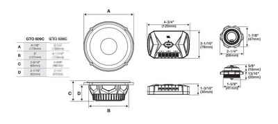JBL JBL GTO609C, 2-Wege, 16,5cm Lautsprechersystem Auto-Lautsprecher (JBL GTO609C 2-Wege 16,5cm Lautsprechersystem)