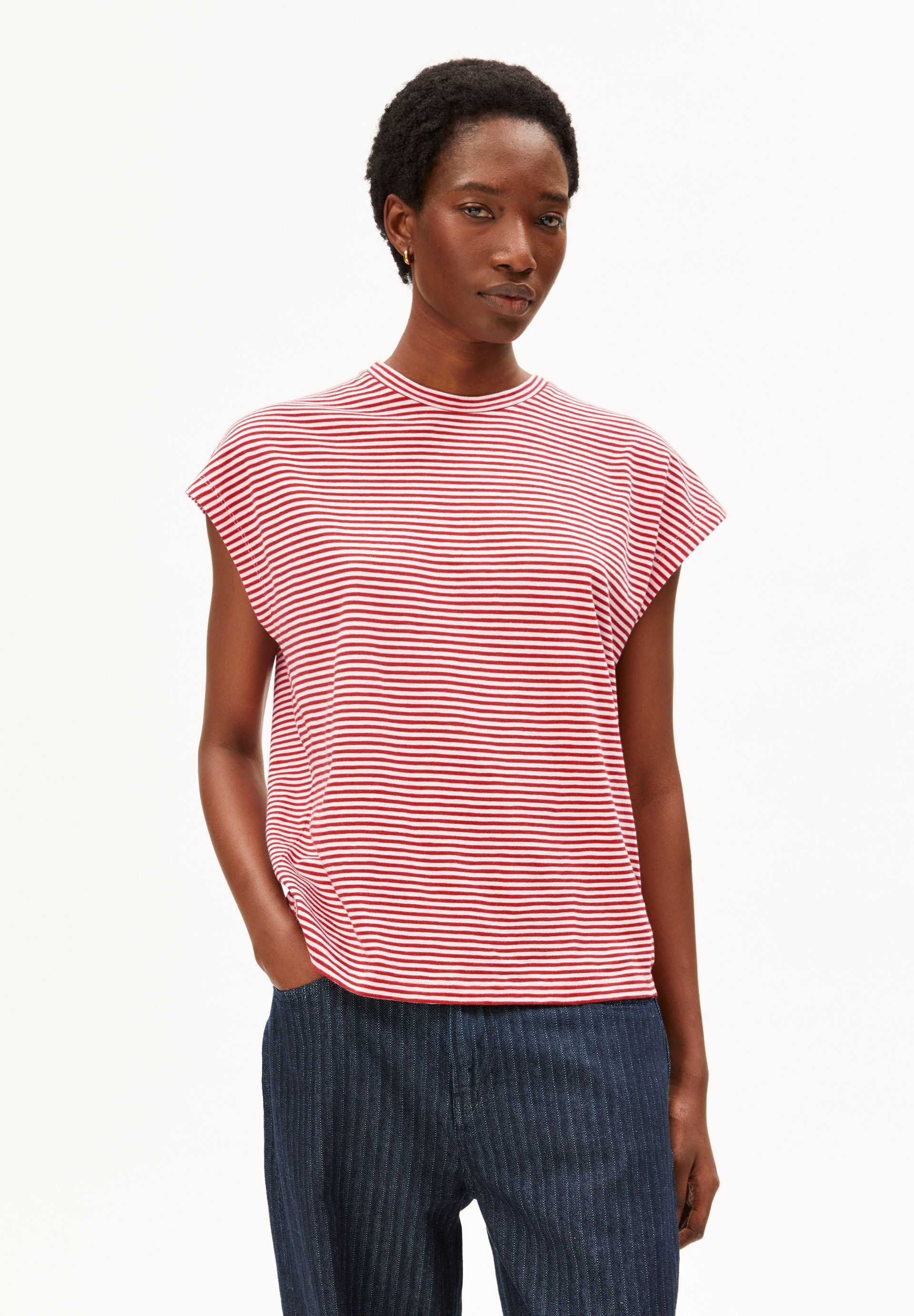 Armedangels T-Shirt SLUB JERSEY STRIPE T-Shirt aus Bio-Baumwolle Loose Fit günstig online kaufen