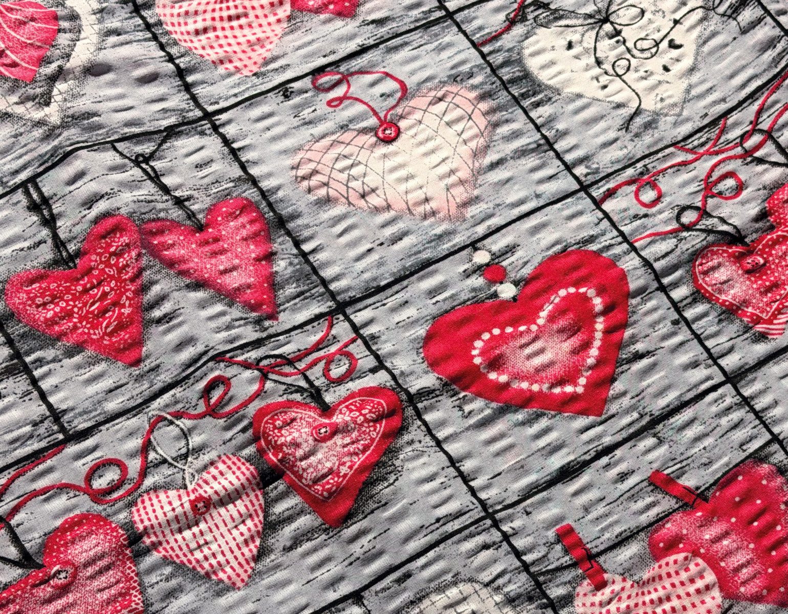 Heubergshop Bettwäsche, Seersucker, 2 teilig, 135x200cm + 80x80cm Herzen La günstig online kaufen