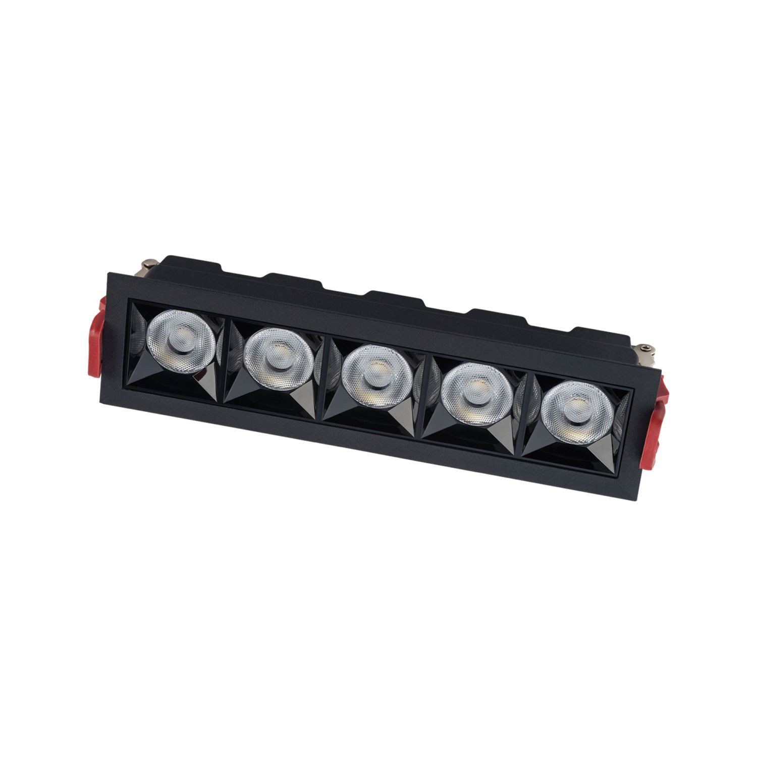 Licht-Erlebnisse Einbauleuchte FALNOR, LED fest integriert, Neutralweiß, LED Aluminium Schwarz eckig neutralweißes Licht 4000 K 1800 lm Modern