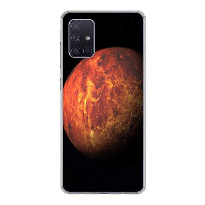 MuchoWow Handyhülle Der rote Planet Mars vor einem schwarzen Hintergrund Handyhülle Samsung Galaxy A51 5G Smartphone-Bumper Print Handy