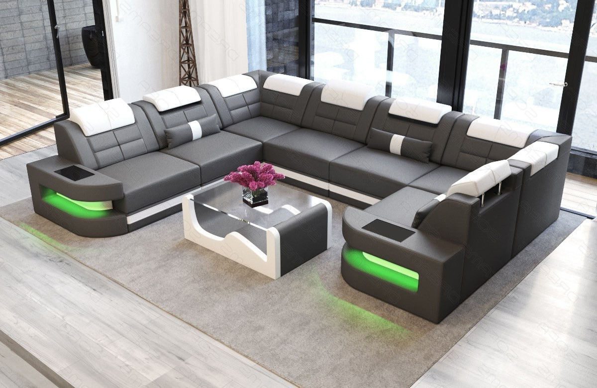 Sofa Dreams Wohnlandschaft Ledersofa Como U günstig online kaufen