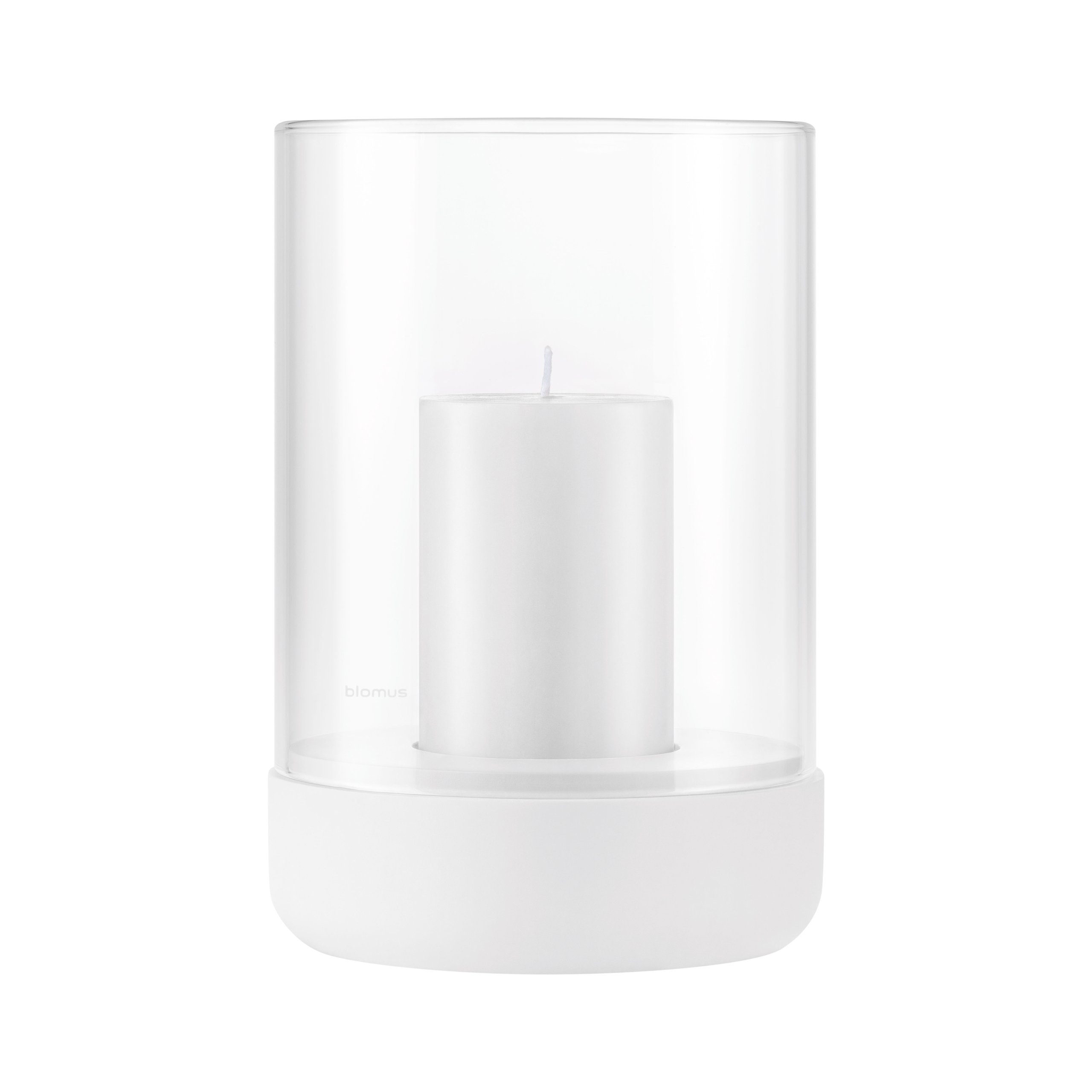 blomus Windlicht -CALMA- Glas Kerzenhalter, Stimmungslicht: modernes Deko-Design (1 St., SIZE L), Exklusive Betonoptik, Handgefertigt, Verschiedene Größen & Farben