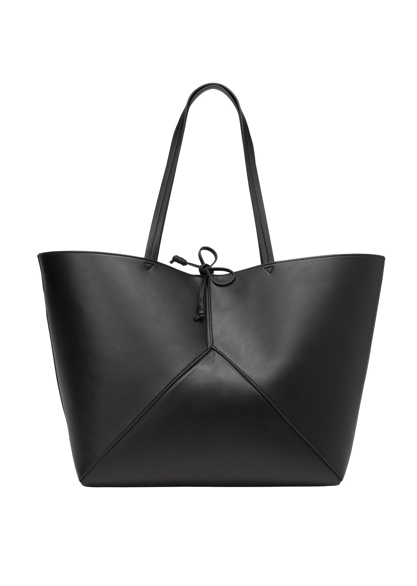 Shopper aus einer Lederalternative aus recyceltem Polyester