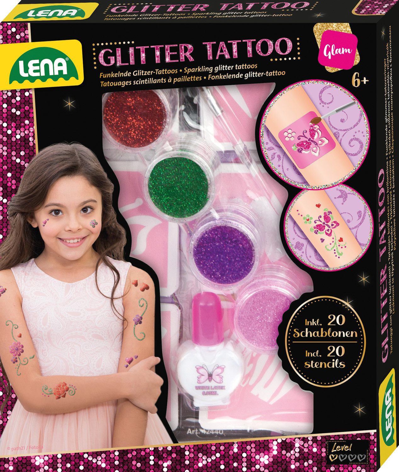 Lena® Kindertattoo Glitter Tattoo